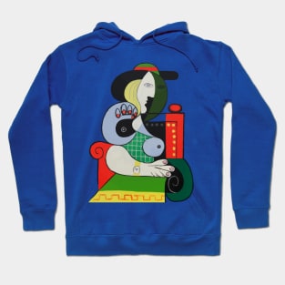 Picasso Illustration Femme à la montre Hoodie